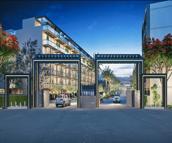 Ganga NXT 78 Elevation Image - Night View